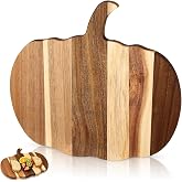 NUOBESTY Wood Cutting Board Pumpkin Shape, Multipurpose Vegetable Fruit Chopping Board Home Kitchen Serving