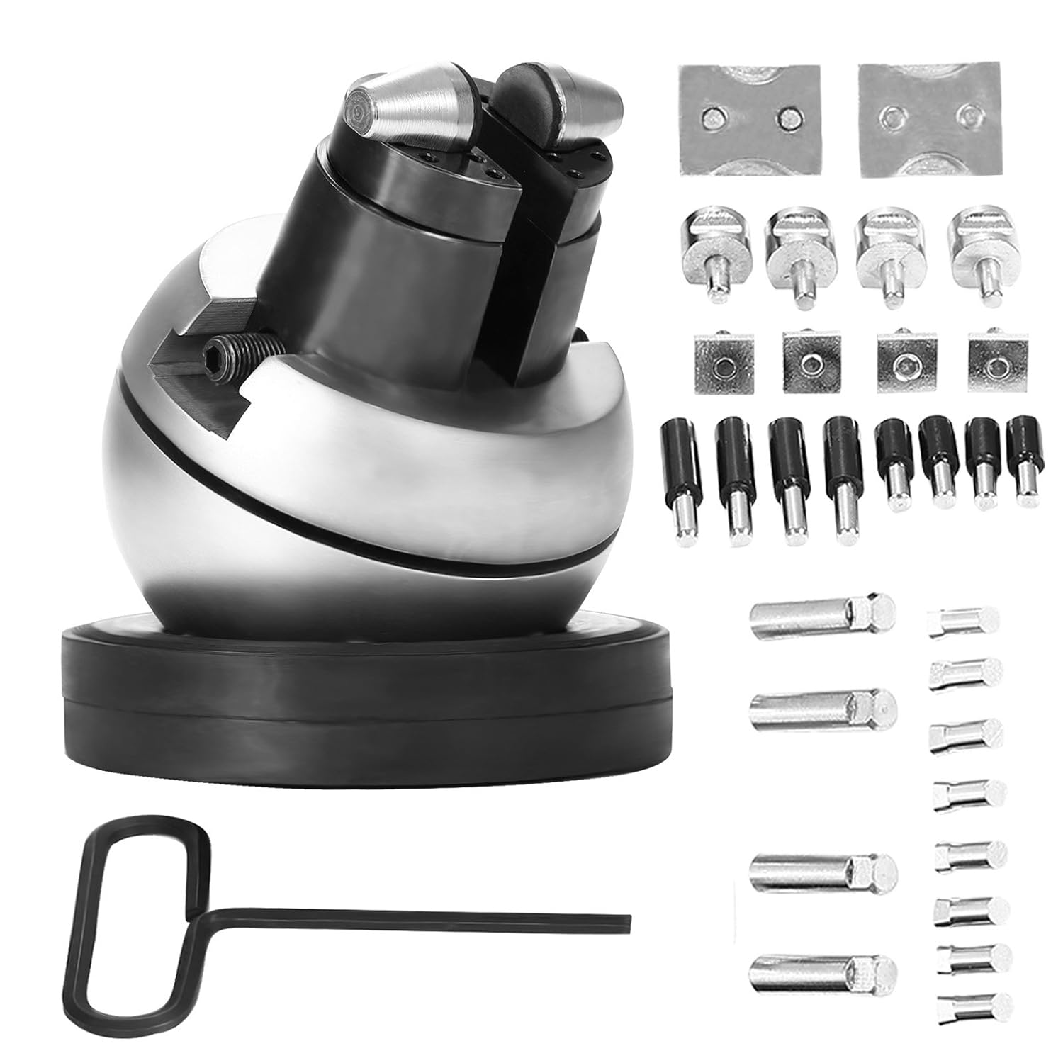 LOVSHARE Ball Vise Engraving Setting Tool 5 inch Professional Ball Vise 30 PCS