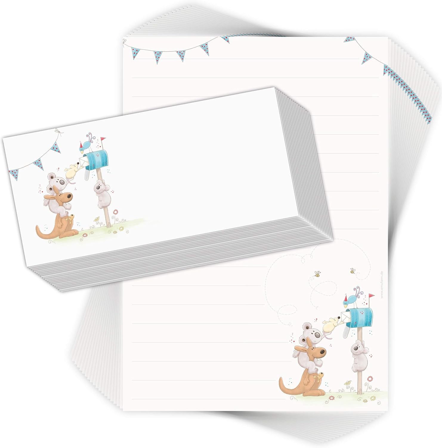 boys letter writing set