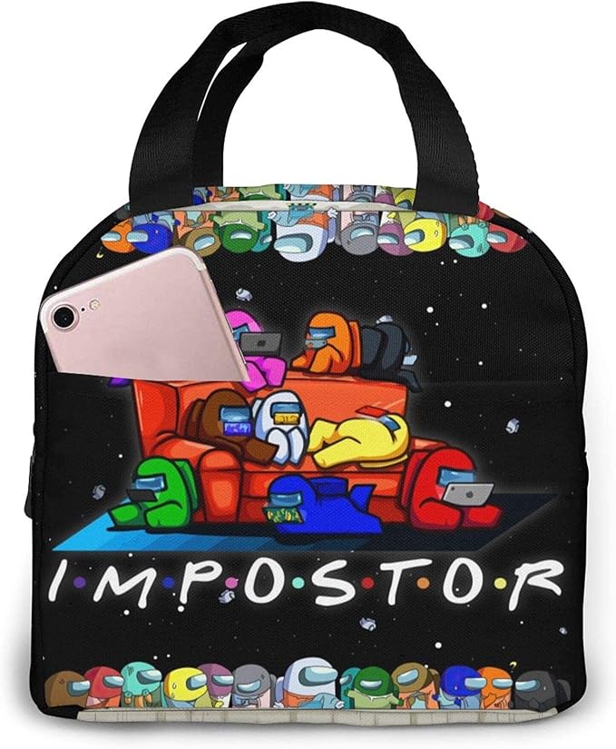 Among Us Lunch Box Tote Lunch Bag Insulated Portable Game Lunch Box