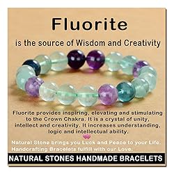 AD Beads Handmade Gemstone Stretch Elastic Bracelet