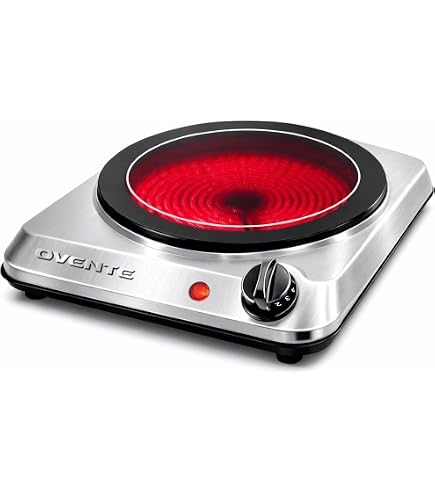 Cusimax Portable Electric Hot Plate For Cooking,1500W Countertop Singl