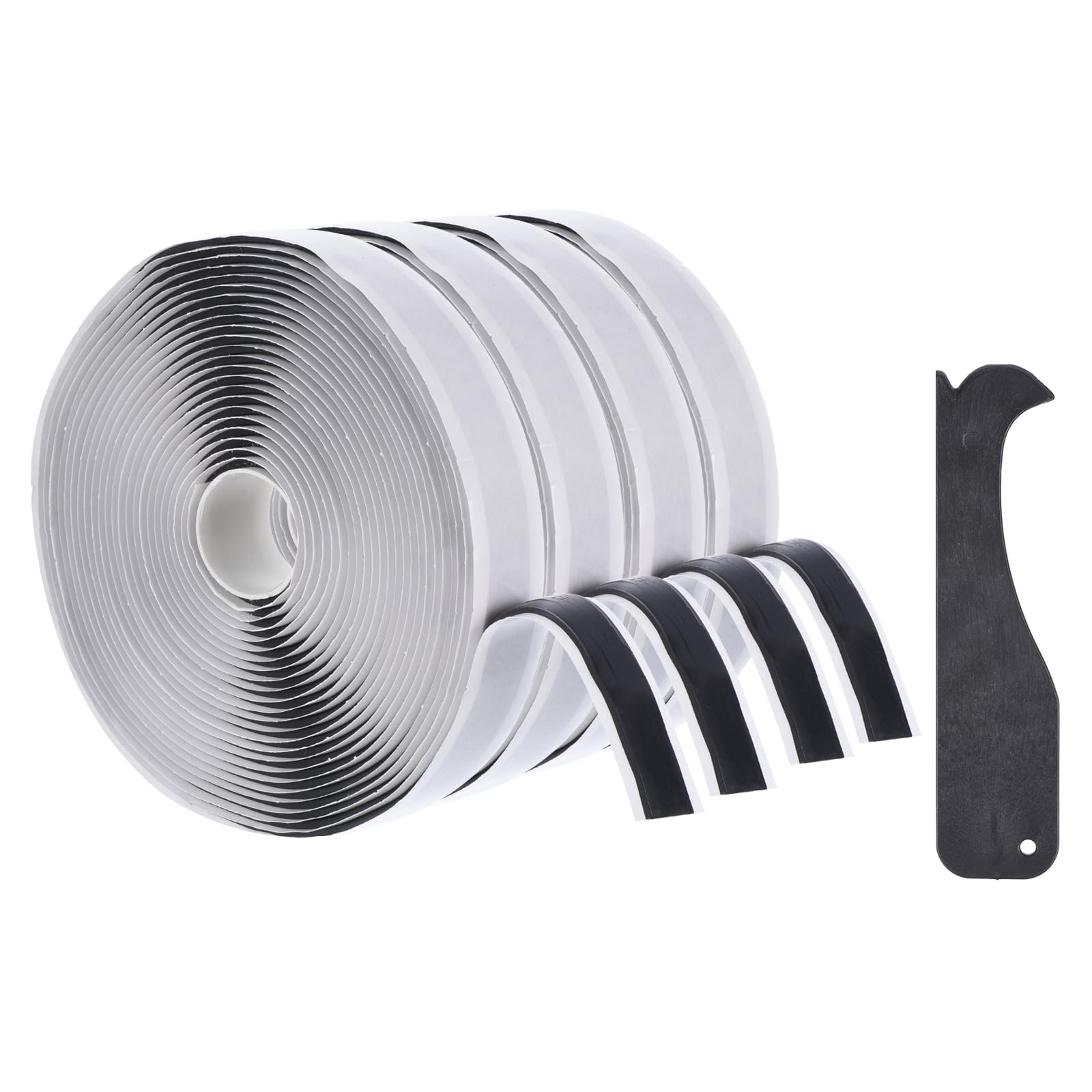 PATIKIL 4 Pack Butyl Seal Tape 30ft x 3/4" x 1/8" Black Butyl Sealant Tape Butyl Rubber Caulk Tape Glazing Putty Tape for RV Trailer Motorhome Window and Vent Sealing Boat Sealing