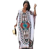 CHERRY CAT Women Beachwear Long Beach Coverups Kaftan Casual Caftan Dress Swimwear cover ups