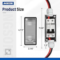 MINGSONG Solar Panels Disconnect Switch 63Amp