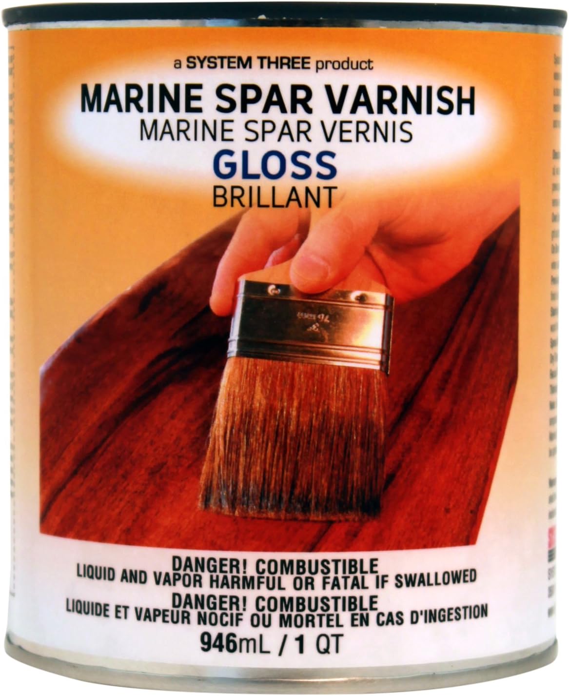 System Three 1850S16 Clear Marine Spar Urethane Varnish