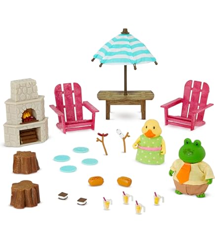 Amazon.com: Li'l Woodzeez – 31 Pieces Garden Playset with Sheep