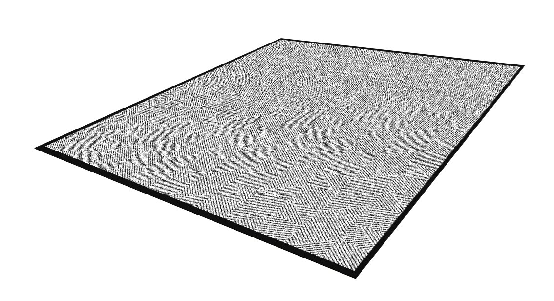 Andersen 1965230 2452# Nylon Fibre Interior Floor Maze Mat, 830gr/M2, 85 cm Width x150 cm Length, Dark Grey/Light Grey