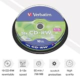Verbatim 43480 12x CD-RW - 10 Pack Spindle 700MB 80 Min view 4