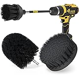Holikme 4Pack Drill Brush Power Scrubber Cleaning Brush Extended Long Attachment Set All Purpose Drill Scrub Brushes Kit for 
