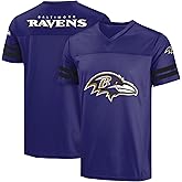 FOCO NFL Men's Officially Licensed Primary Logo Wordmark Game Day Football V-Neck Top