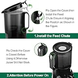 Fretta Cold Press Juicer F5000 Self-Feeding 108mm 1L Hopper 200W BPA-Free view 5