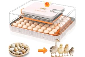 Egg Incubator Incubator for Hatching Eggs Automatic Egg Turning Incubators Egg Candler Viewing for Chicken, Ducks, Goose 56 E