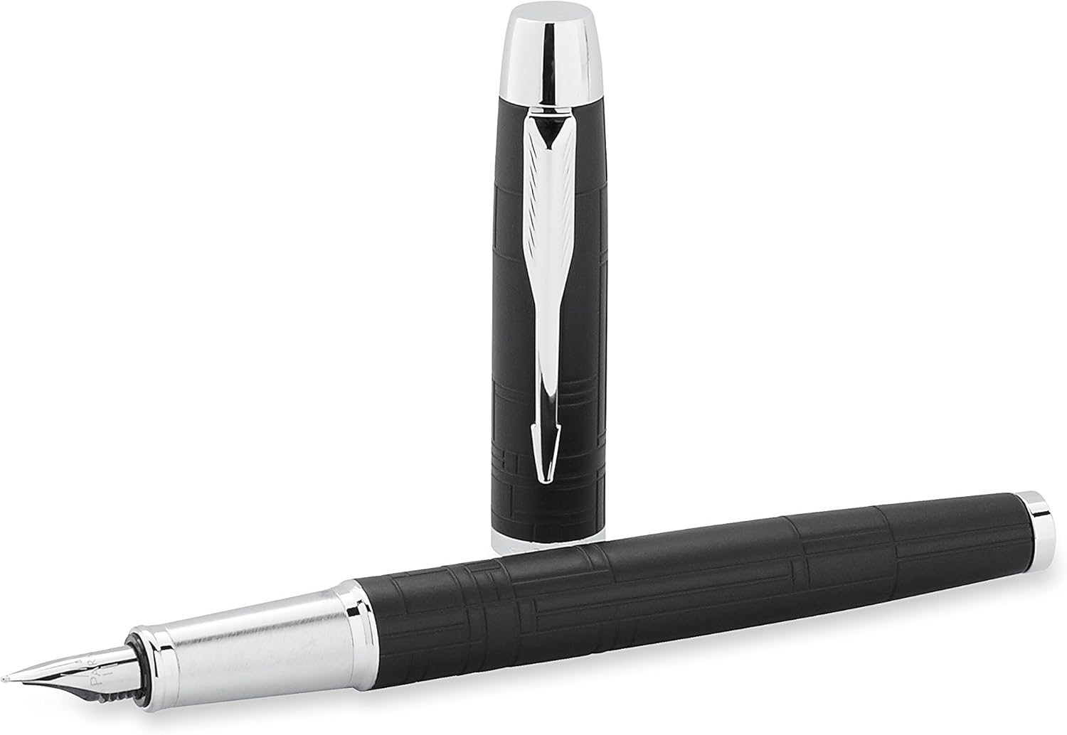 Parker IM Premium Matte Black, Fountain Pen, Medium nib with Blue ink (1795246) Amazon.co.uk
