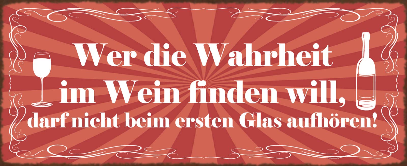 Schatzmix Tin-Plate Sign, Sheet metal, Multicoloured, 27x10 cm