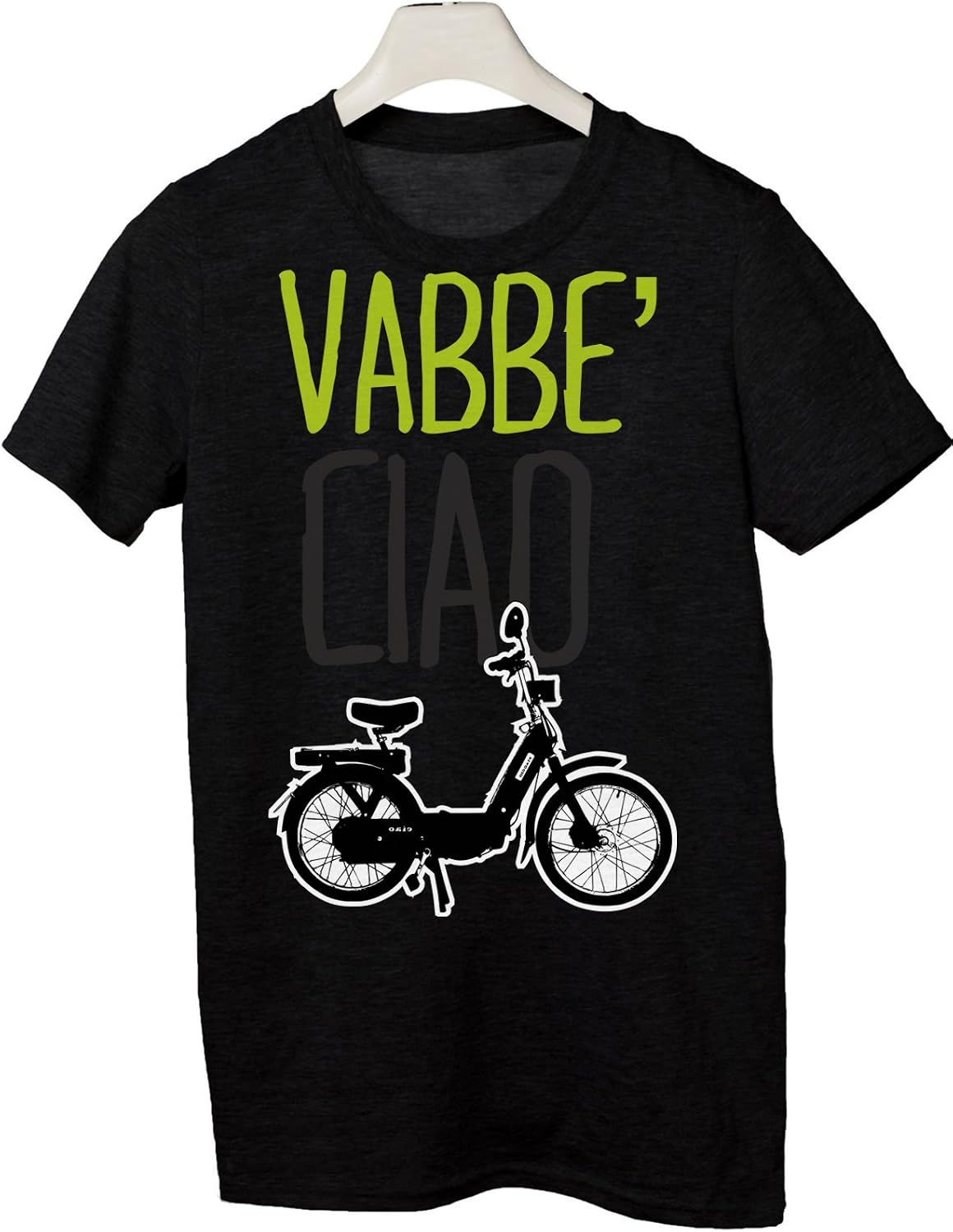 T-Shirt Uomo Thedifferent 'Si Vabbè Ciao' - Maglietta Divertente Cotone Morbido - Foto 6