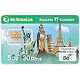 International Data Only SIM Card - Seamless 5G/4G LTE Connectivity in USA and 77-Countries - No Contract-No Phone Number, 3 in 1 SIM