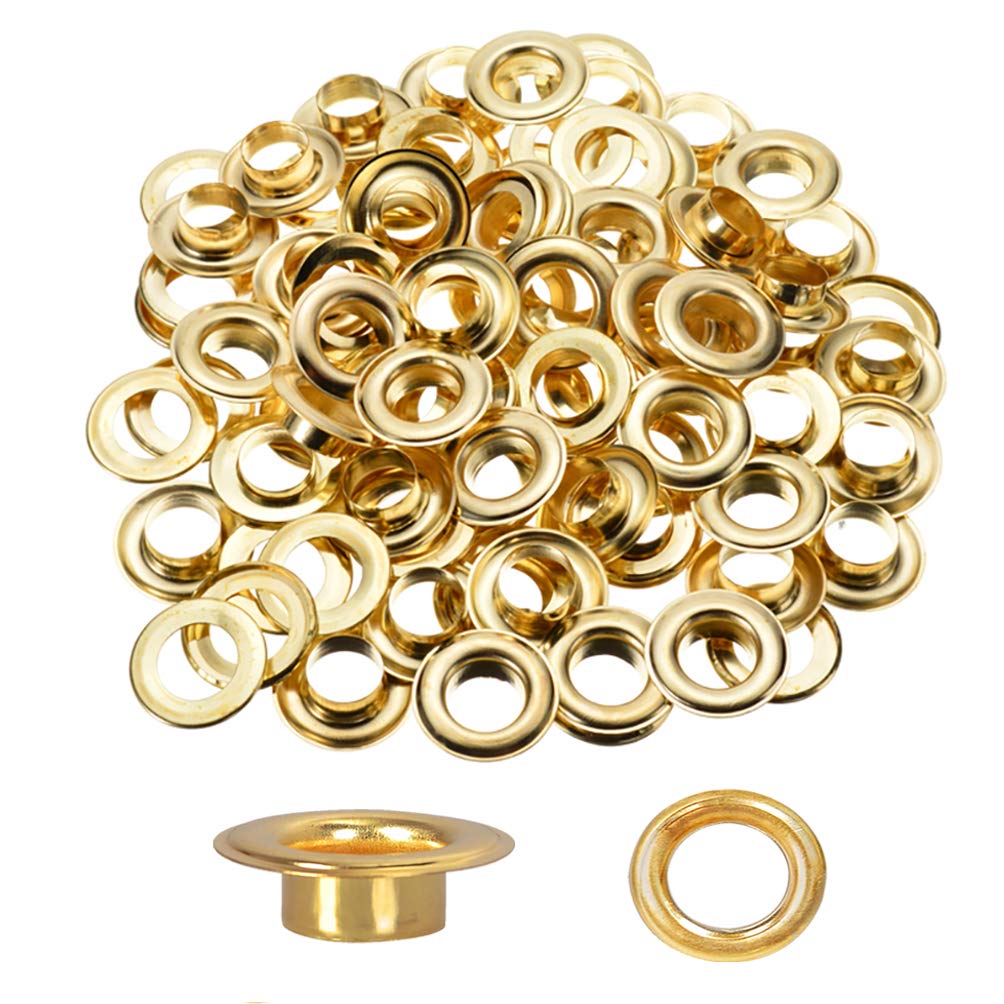 Photo 1 of Heavy Duty 500pcs Metal Grommets Washers 1/2 Inch Inside Diameter Eyelet Hole for Curtains, Canvas Tarps Craft Making Eyelet Repair Replacement