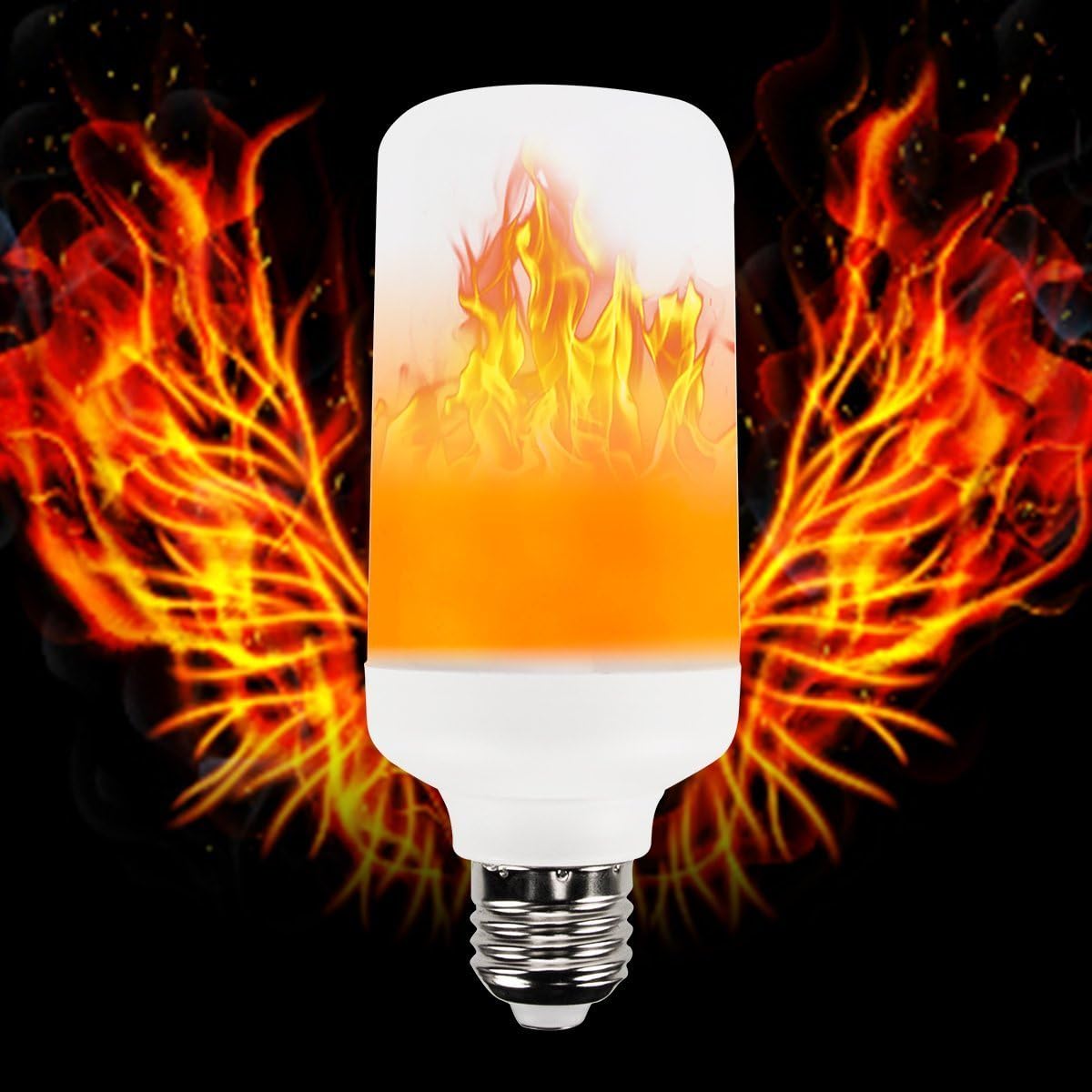 Flame Bulbs,BLINGSTAR E27 LED Flicking Flame Effect Bulbs, AC85-265V 3 Modes With Upside Down Feature Change Direction Creative Lights Flickering Emulation Decorative Lamps Bulbs for Home Decoration