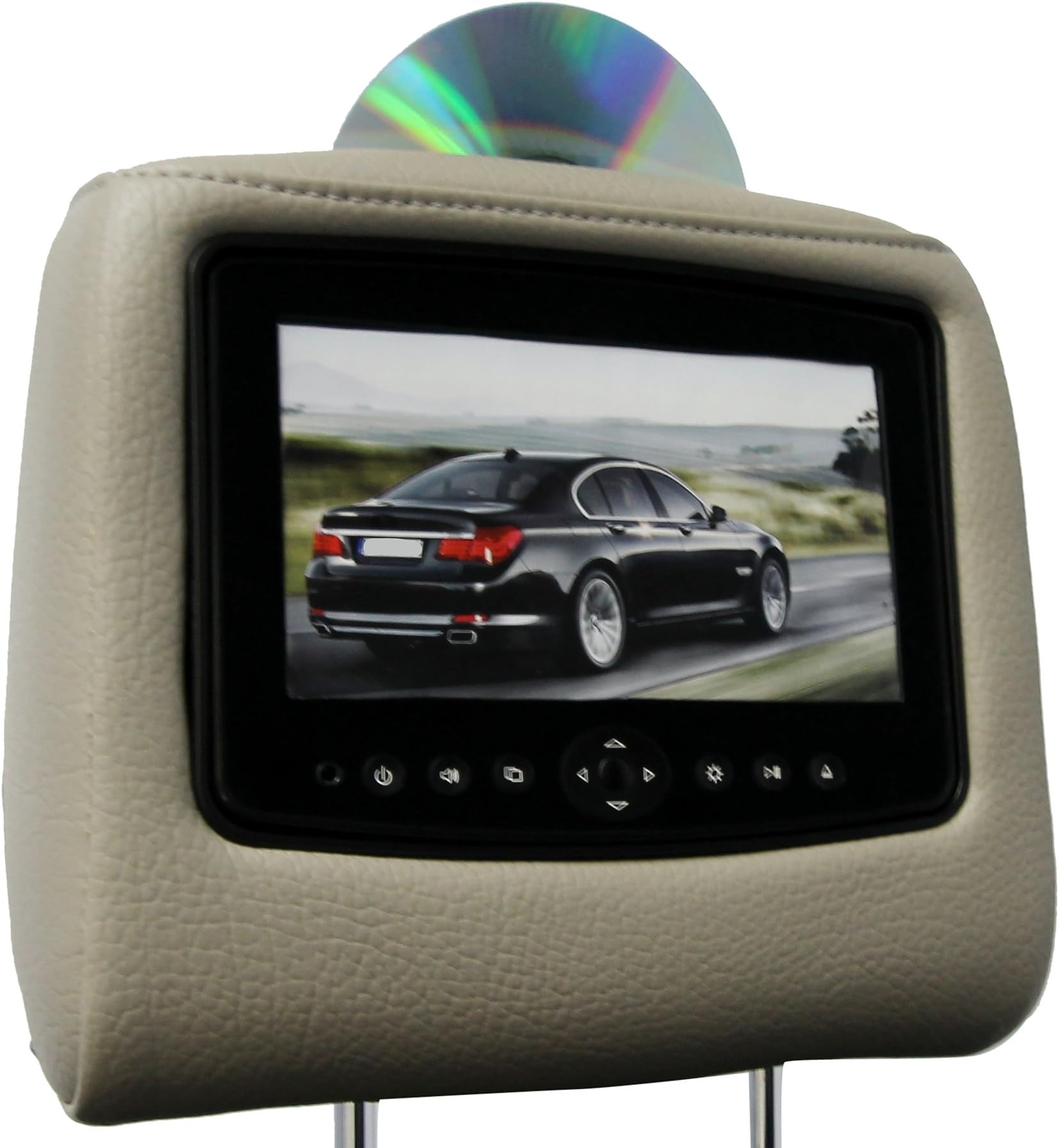 CarShow by Rosen CS-FDEXP07-G33 Single DVD Headrest System