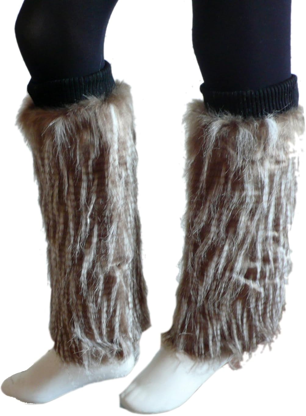 Faux Fur Boot Covers Sleeves Leg Warmers (Camel) Amazon.ca Clothing