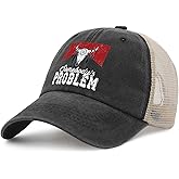 Somebody Problem Hat Men Vintage Hats for Women AllBlack Caps Trendy for Dancer