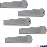 XFORT 5 Pack Heavy Duty Rubber Door Wedge Non-Slip Stopper Grey Home Office view 7