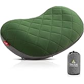 Hikenture Camping Pillow Inflatable, Washable Backpacking Pillow for Sleeping, Ultralight Blow Up Pillows with Removable Cover, Portable&Compact Hiking Pillow for Beach, Travel, Outdoor(Green)