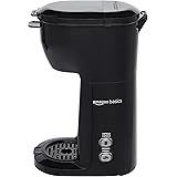 Amazon Basics Drip Coffee Maker with K-Cup, 14 Oz, Black, 5.32"D x 8.15"W x 11.99"H