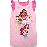 Disney Girls' Dress Nightgown, Short-Sleeve Fantasy Gown, Soft & Cute Pajamas for Kids