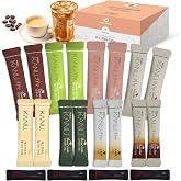 CUTIE MANGO Maxim KANU Premium Korean Instant Coffee Sampler Latte &amp; Americano Assortment Caf&eacute; Style Camping Party Easy-to-Mix Single Serve Packets 20 Variety Pack