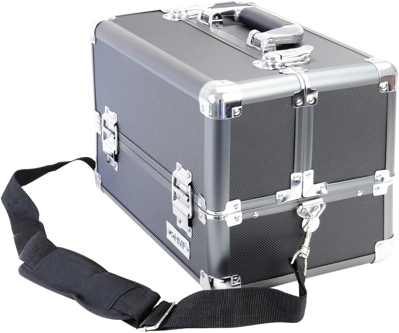 HMF 14901-02 Beauty Case, Vanity Case, Make-up Box, Universal Case, 33 x 22,5 x 24 cm, Black - Image 4