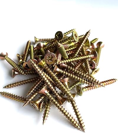 Forgefix Multi-Purpose Single Thread Screws 5.0 x 25mm Zinc Yellow 200