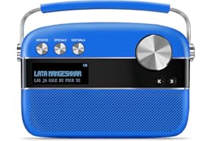 Saregama Carvaan Premium (Pop Colour Range) Hindi - Portable Music Player with 5000 Preloaded Songs, FM/BT/AUX (Cobalt Blue)
