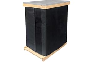 UIVONIGK Winter Bee Hive Wrap for 8 and 10 Frame Bee Hives,3 Layer Adjustable Beehive insulation Wrap Beekeeping Supplies,600D Oxford Insulated Wrap Beehive Protection Cover Waterproof Windproof 76.5"x24.8"
