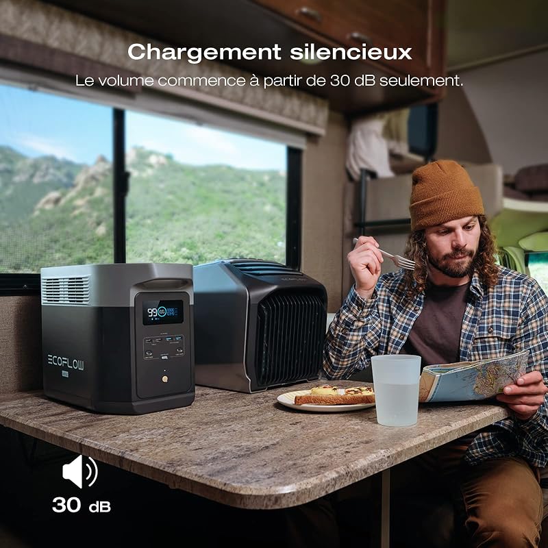 Station électrique portable EcoFlow DELTA 2 Max 2048Wh, recharge rapide