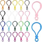 22Pcs Plastic Keychain Clips Multicolor Lobster Claw Clasps Backpack Keychain Rings Key Chain Hooks for Crafts Lanyard Clip and Hook Key Chains for Crafts