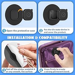 2Pack for Tile Mate Case with 3M Adhesive