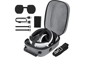 RuntoGOL Hard Carrying Case for PSVR2 Gaming Headset and Touch Controllers Accessories, PS5 VR2 Travel Protective Case Storage Bag, PSVR 2 Portable Case with Shoulder Strap for PS VR2 Controller