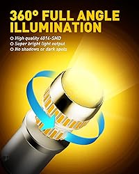 AUXITO Upgraded 1157 LED Bulb Amber Yellow
