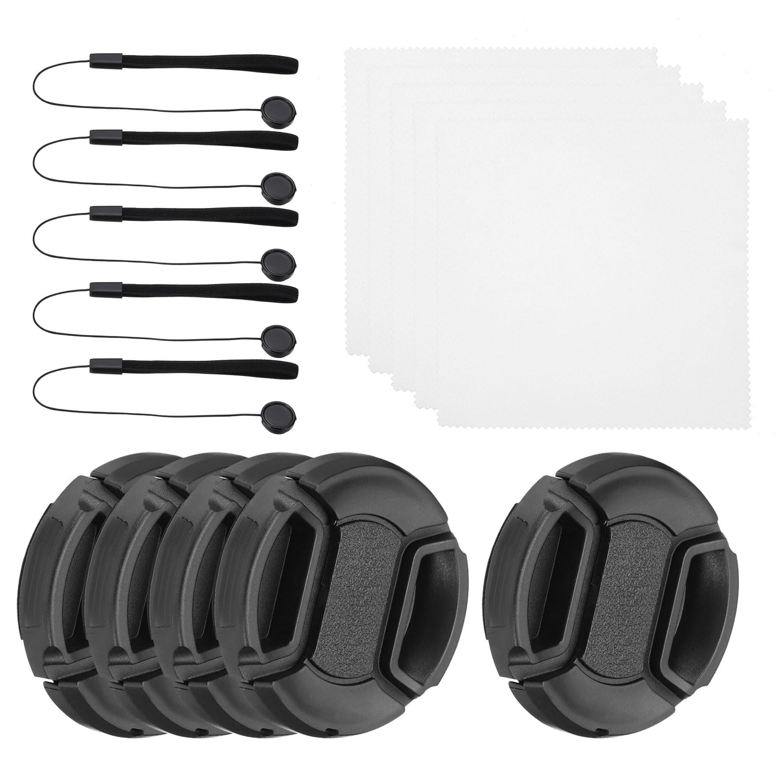 PATIKIL 39mm Lens Cap Set, 5Pack Center Pinch Snap Camera Lens Cover for Front Len Suitable for 39mm Thread Universal DSLR Lenses for Nikon, for Fujifilm, for Pentax, for Leica