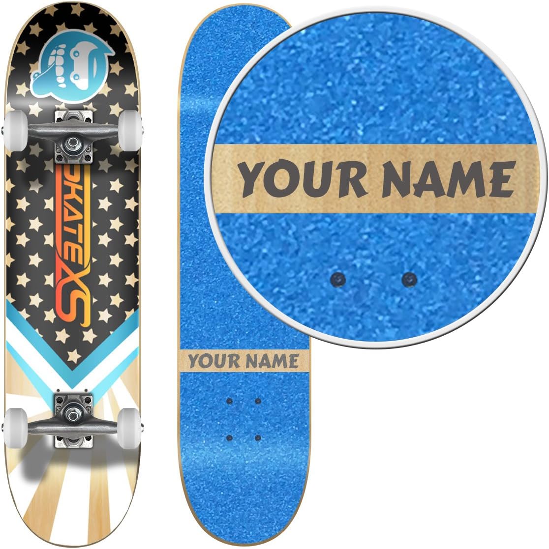 SkateXS Personalized Beginner Starboard Street Skateboard