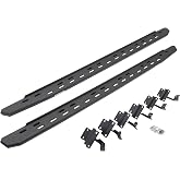 Go Rhino RB30 Slim Running Boards &amp; Brackets | Galvanized Steel, Protective Bedliner Coating | 69615587ST | Fits 2015-2024 Ford F-150 Super Crew Cab &amp; Others (See Description)