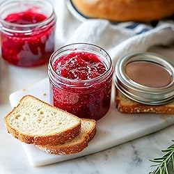 ComSaf Mini Mason Jars 4oz - 16 Pack, Regular Mouth