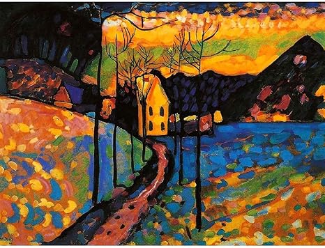 Amazon Com Wee Blue Coo Wassily Kandinsky Winter Landscape Old Master Painting Unframed Wall Art Print Poster Home Decor Premium Posters Prints