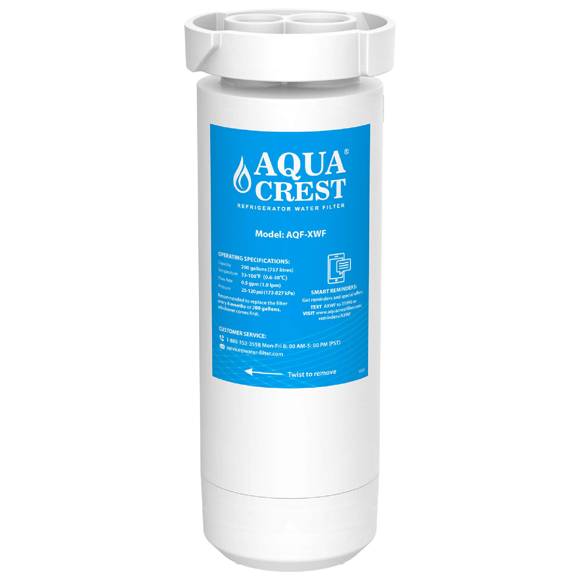 AQUACREST XWF Refrigerator Water Filter, Compatible with GE GBE 21