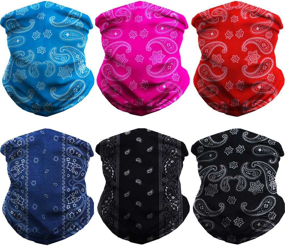 WONBURY Headwear Headband Bandana Neck Gaiter - Headwrap Balaclava Facemask Seamless for Outdoor