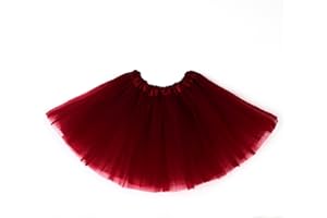 Fepdiu Girls Tutu Skirt 3 Layers Tulle Toddler Ballet Skirts Girls Tulle Tutu Dance Fit Most 3-10 yrs for Dance Party Costume