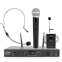 Pyle Dual Channel Wireless Microphone System