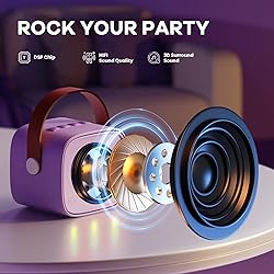 YLL Mini Karaoke Machine with 2 Wireless